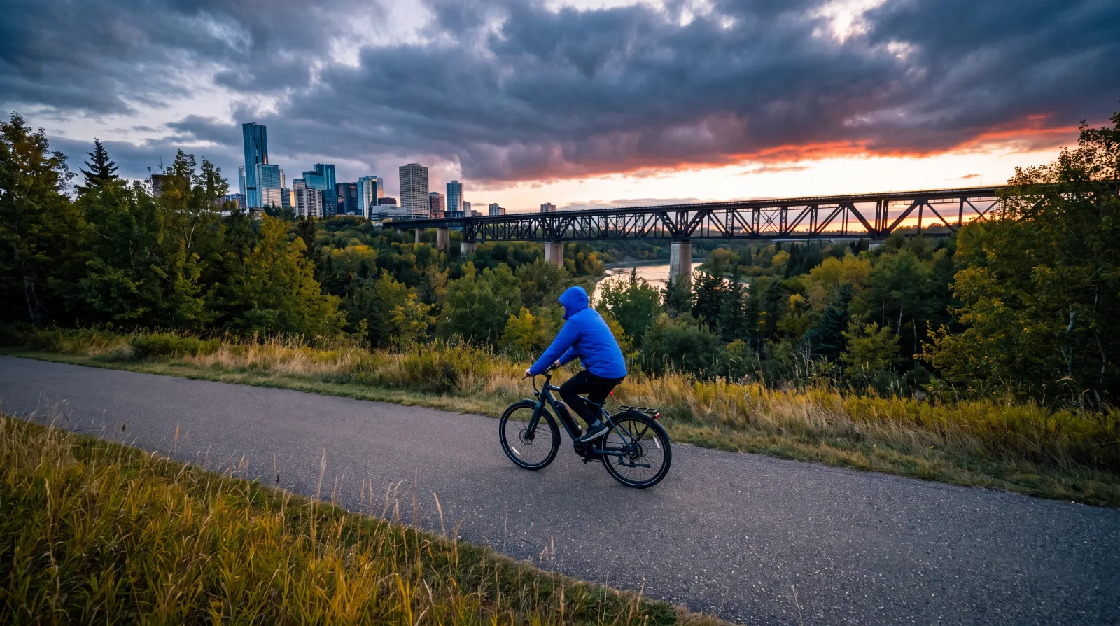 Riding in Edmonton, Alberta